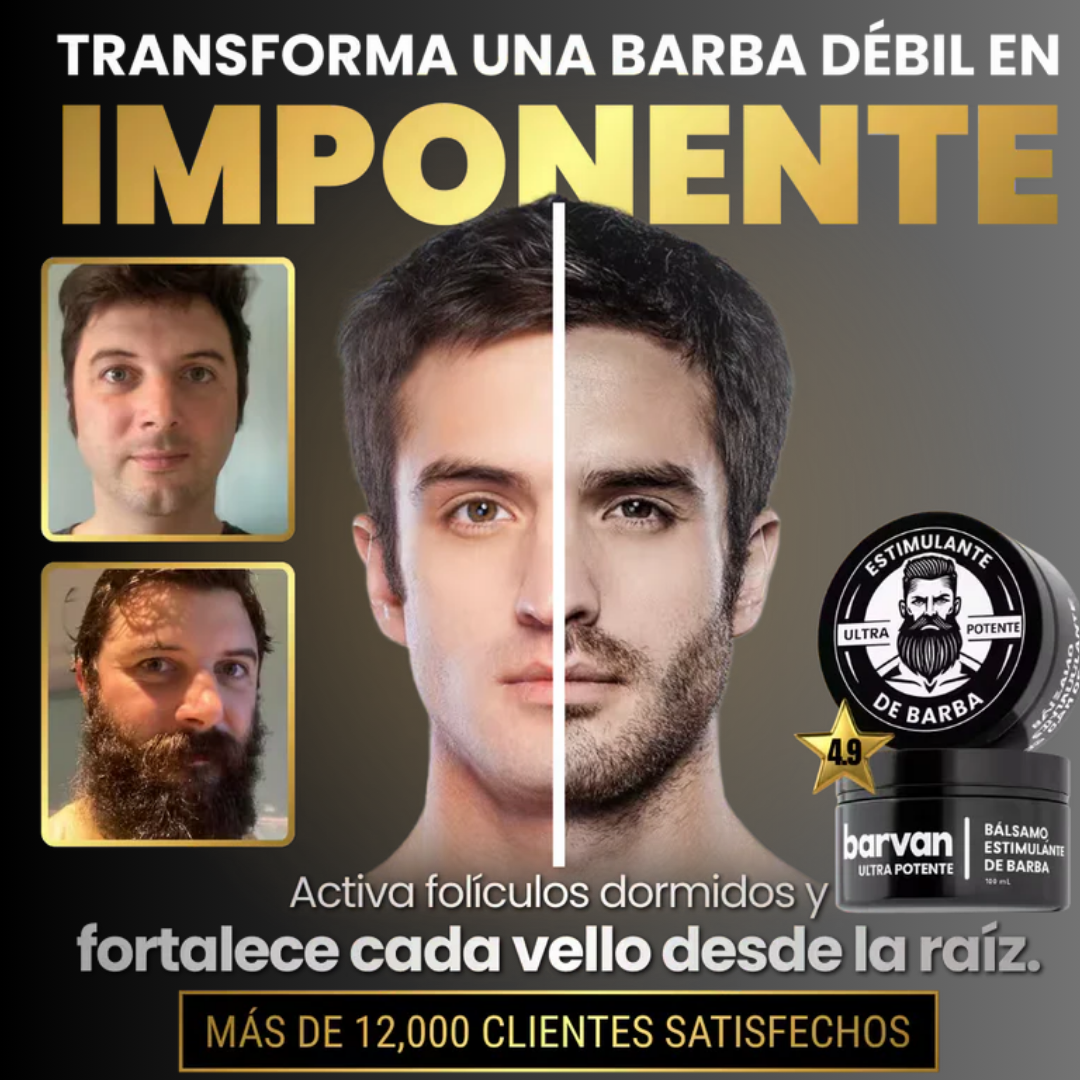 Barvan-Rellena los espacios de tu barba rápido y sin sensación grasosa.-Original.