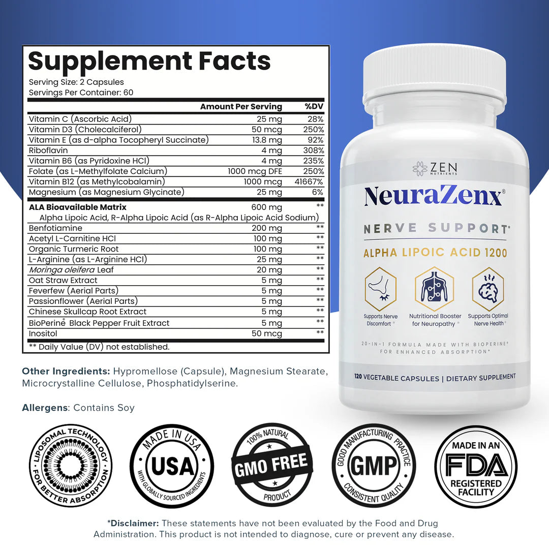 NeuraZenX® Calma el ardor de tus piernas en cuestión de días y sin tratamientos complicados. -Original