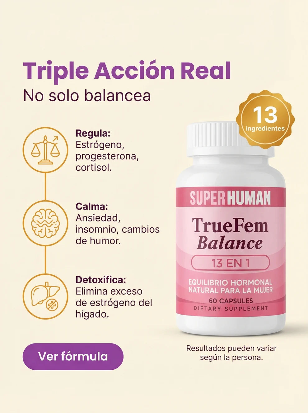 TRUE FEM: El secreto natural para despertar tu vitalidad a cualquier edad.