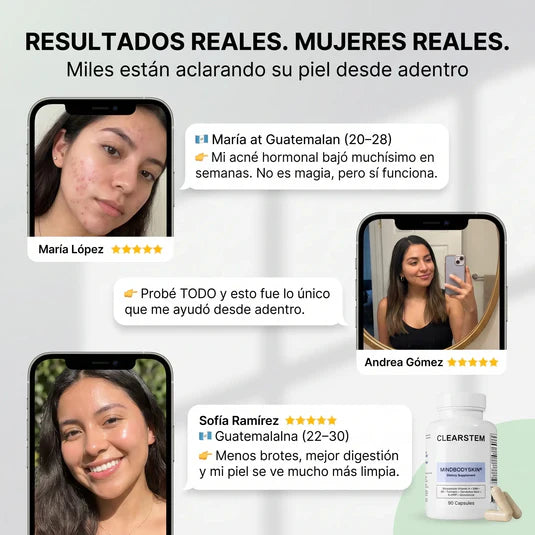 CLEARSTEM: El "Detox" interno que frena el acné hormonal de raíz.