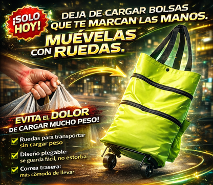 Carrito Plegable: Un solo viaje, cero dolor de manos.