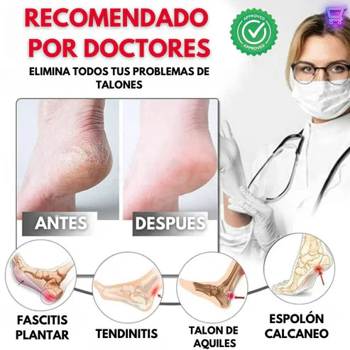 ProtecTalón® | Elimina el dolor de talón al instante. Cero plantillas incómodas. (¡Incluye un par de protectores!)