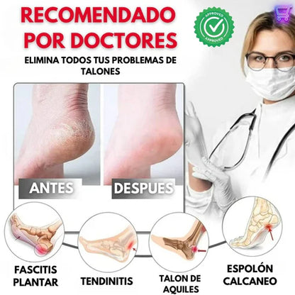 ProtecTalón® | Elimina el dolor de talón al instante. Cero plantillas incómodas. (¡Incluye un par de protectores!)