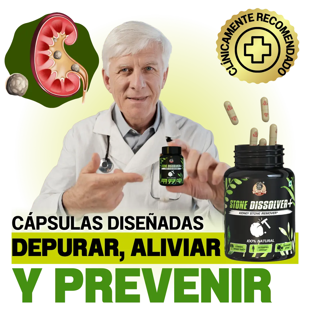 STONE DISSOLVER™ - Disuelve Cálculos, Alivia Dolor y Mejora el Flujo Urinario