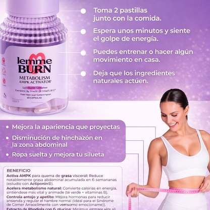 LEMME BURN® | QUEMADOR DE GRASA LOCALIZADA