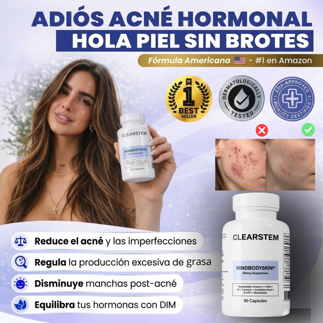 CLEARSTEM: El "Detox" interno que frena el acné hormonal de raíz.