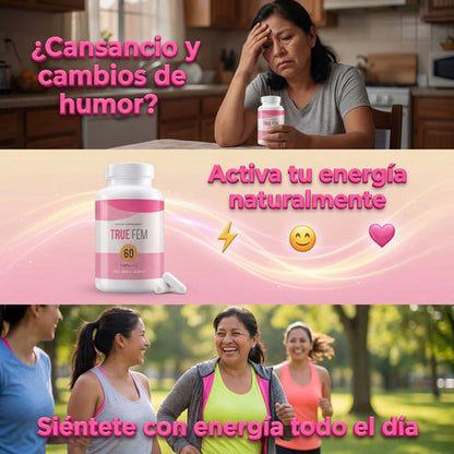 TRUE FEM -Vuelve a ser TÚ misma: Recupera tu equilibrio y energía en 30 días o menos.