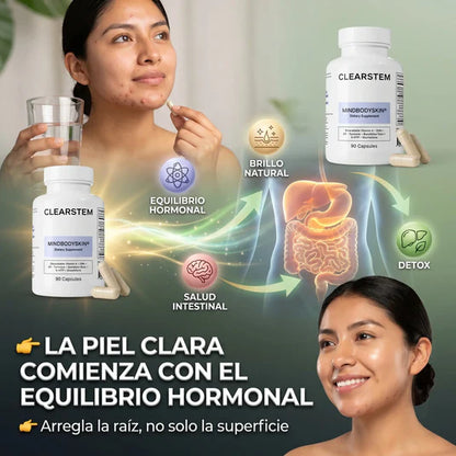 CLEARSTEM: El "Detox" interno que frena el acné hormonal de raíz.